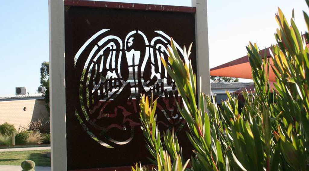 School emblem sign